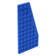 LEGO ék/szárny alakú lapos elem 12×6 jobbos, kék (30356)