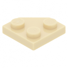 LEGO ék alakú lapos elem 2x2 (45°-os), sárgásbarna (26601)