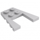 LEGO ék/szárny alakú lapos elem 4x4, világosszürke (43719)