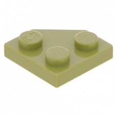 LEGO ék alakú lapos elem 2x2 (45°-os), olajzöld (26601)