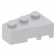 LEGO ék/szárny 3×2 tetején három bütyökkel balos, világosszürke (6565)