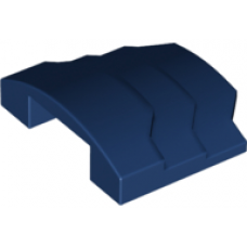 LEGO ék/szárny alakú íves tetőelem 4x3 lépcsős, sötétkék (66955)