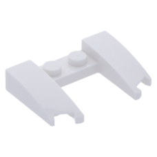 LEGO ék 3×4×2/3 íves középen kivágással, fehér (11291)