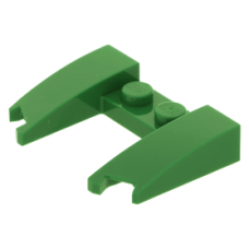 LEGO ék 3×4×2/3 íves középen kivágással, zöld (11291)