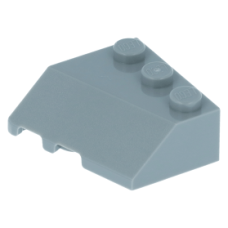 LEGO ék/szárny 3×3 tetején három bütyökkel jobbos, világosszürke (48165)