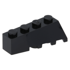 LEGO ék/szárny 4×2 lejtős balos, fekete (43721)