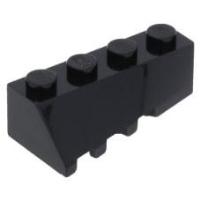 LEGO ék/szárny 4×2 lejtős jobbos, fekete (43720)