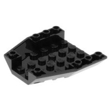LEGO ék/szárny 6×6×1 fordított, fekete (29115)