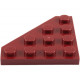 LEGO ék alakú lapos elem 4x4 (45°-os), sötétpiros (30503)