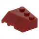 LEGO ék/szárny 3×3 tetején három bütyökkel jobbos, sötétpiros (48165)