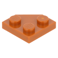 LEGO ék alakú lapos elem 2x2 (45°-os), sötét narancssárga (26601)