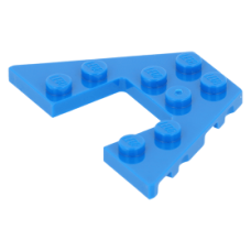 LEGO ék/szárny alakú lapos elem 4x6, kék (47407)
