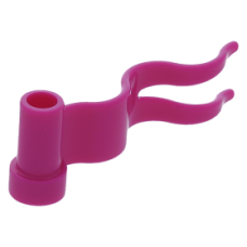 Eredeti, új LEGO zászló lobogó 4×1, bíborvörös (4495) - a látványos és egyedi díszítéshez