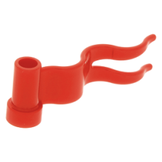 LEGO zászló lobogó 4×1, piros (4495)