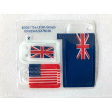 LEGO kiegészítő a 10294-es készlethez zászlók (műanyag), átlátszó (82545)