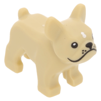 LEGO kutya bulldog, sárgásbarna (32892)
