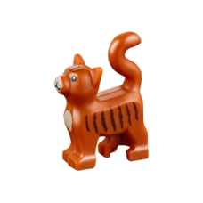 LEGO macska cica, sötét narancssárga (16237)