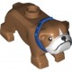 LEGO kutya bulldog, középsötét testszínű (66260)