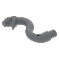 LEGO kígyó/kígyófej rúddal, sötétszürke (28588)