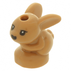 LEGO nyúl nyuszi kölyök (Friends), középsötét testszínű (34319) --- Debrecenben raktáron!