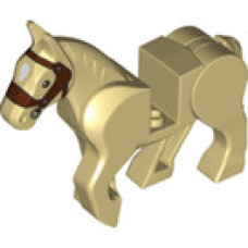 LEGO ló mozgatható lábakkal, sárgásbarna (10509)