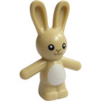 LEGO nyúl nyuszi álló, sárgásbarna (67905) --- Debrecenben raktáron!