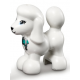 LEGO kutya pudli nyakörv mintával (Friends), fehér (77291)