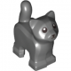 LEGO macska cica, sötétszürke (84786)