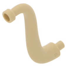 LEGO elefánt ormány/farokvég hosszú, sárgásbarna (43892)