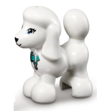 LEGO kutya pudli nyakörv mintával (Friends), fehér (77291)