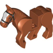 LEGO ló mozgatható lábakkal, sötét narancssárga (10509)