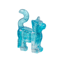 LEGO macska cica, csillámos átlátszó világoskék (80829) --- Debrecenben raktáron!