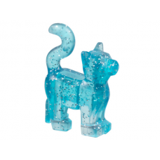 LEGO macska cica, csillámos átlátszó világoskék (80829) --- Debrecenben raktáron!