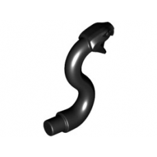LEGO kígyó/kígyófej rúddal, fekete (28588)