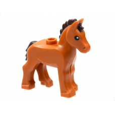LEGO csikó, sötét narancssárga (82445)