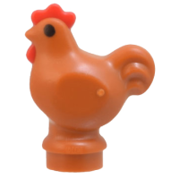 LEGO csirke tyúk, sötét narancssárga (69977) --- Debrecenben raktáron!