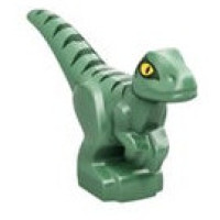 LEGO dinoszaurusz bébi sötétzöld csíkos, homokzöld (65438)