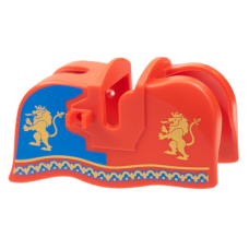 LEGO lópalást arany oroszlános mintás, piros (76861)