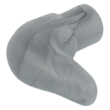 LEGO szarv kisméretű, matt ezüst (64847)