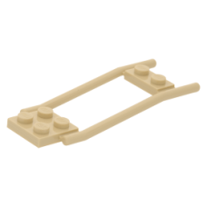 LEGO szekérrúd lovakhoz, sárgásbarna (2397)