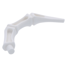 LEGO tüskés láb/farok/borda, fehér (15064)