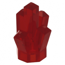 LEGO ásvány 1×1, átlátszó piros (52)
